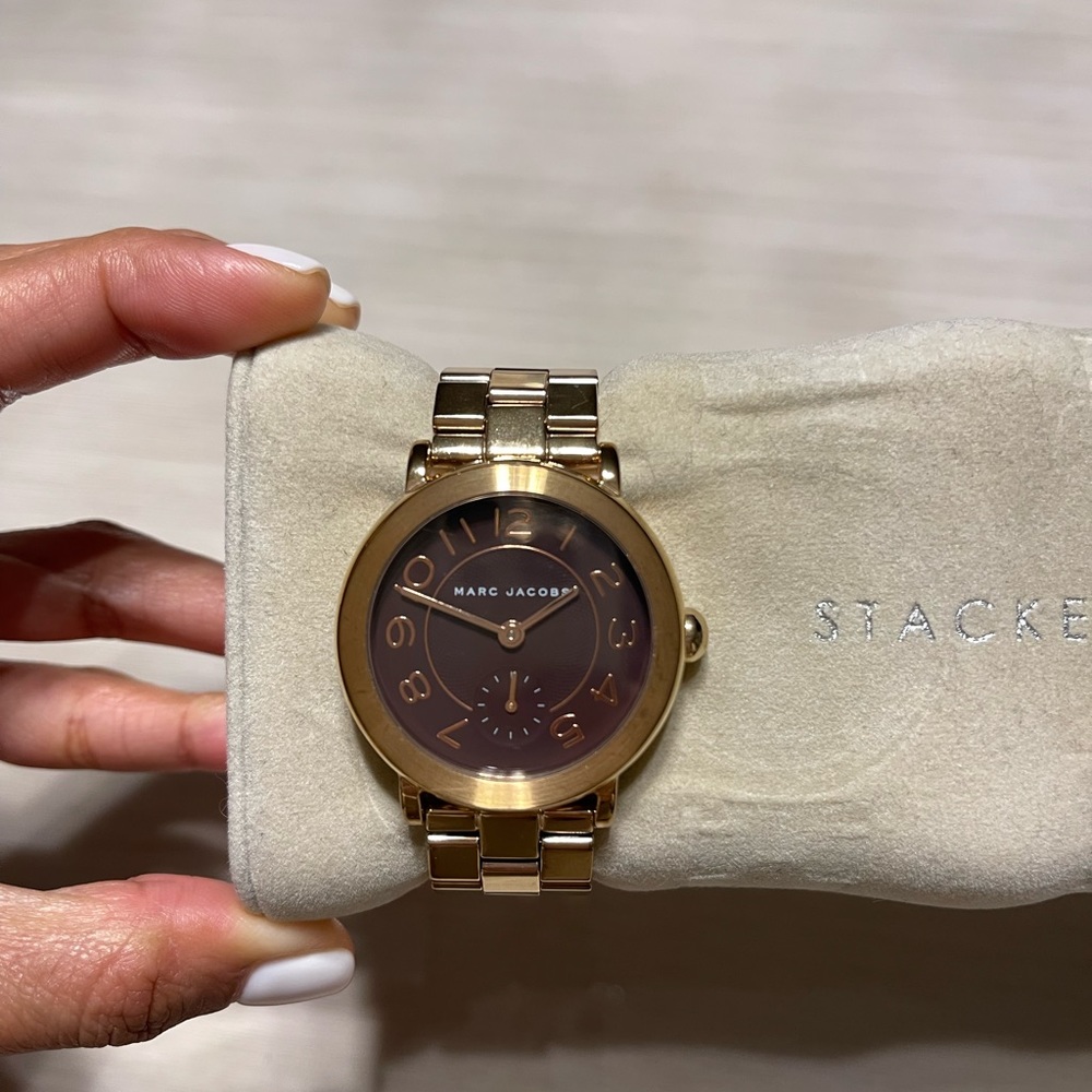 Marc Jacobs Riley Rose Gold-tone Ladies Watch- MJ3489